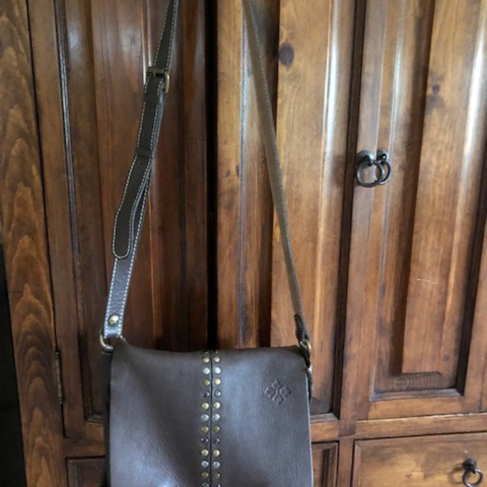Patricia Nash Italian Leather Armeno Messenger Bag
